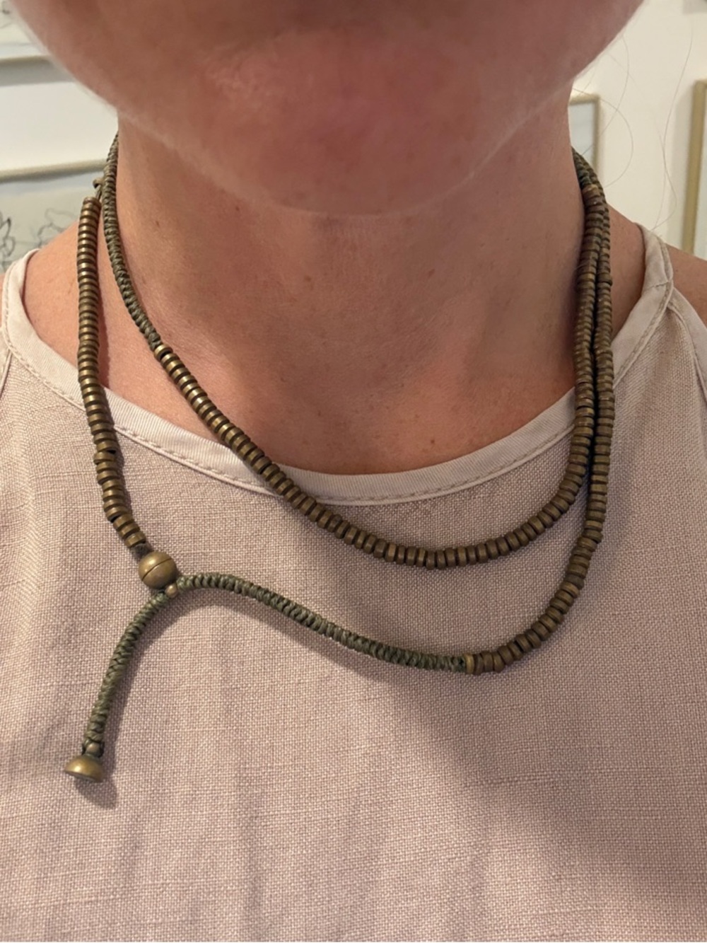 Chan Luu heishi beaded necklace